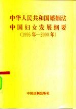 中华人民共和国婚姻法 中国妇女发展纲要 1995-2000