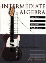 INTERMEDIATE ALGEBRA FUNCTIONS AND AUTHENTIC APPLICATIONS