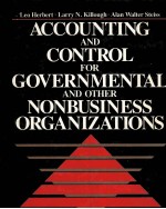 ACCOUNTING AND CONTROL FOR GOVERNMENTAL AND OTHER NONBUSINESS ORGANIZATIONS