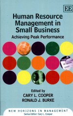 HUMAN RESOURCE MANAGEMENT IN SMALL BUSINESS:ACHIEVING PEAK PERFORMANCE