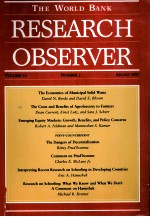 THE WORLD BANK RESEARCH OBSERVER VOLUME 10