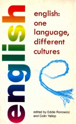 ENGLISH: ONE LANGUAGE DIFFERENCE CULTURES