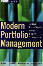 MODERN PORTFOLIO MANAGEMENT:ACTIVE LONG/SHORT 130/30 EQUITY STRATEGIES