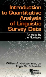 INTRODUCTION TO QUANTITATIVE ANALYSIS OF LINGUISTIC SURVEY DATA