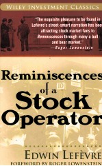 REMINISCENCES OF A STOCK POPERATOR