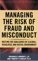 MANAGING THE RISK OF FRAUD AND MISCONDUCT