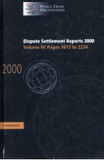 DISPUTE SETTLEMENT REPORTS 2000 VOLUME 4