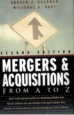 MERGERS & ACQUISITIONS FROM A TOZ SECOND EDITION