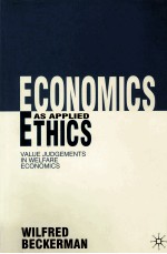 ECONOMICS AS APPLIED VALUE JUDEMENTS IN WELFARE ECONOMICS