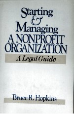 STARTING AND MANAGING A NONPROFIT ORGANIZATION