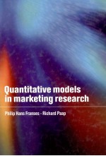 QUANTITATIVE MODELS IN MARKETING RESEARCH