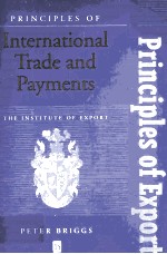 PRINCIPLES OF INTERNATIONAL TRADE AND PAYMENTS