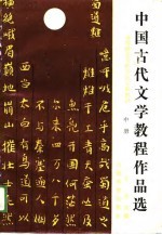 中国古代文学教程作品选 中