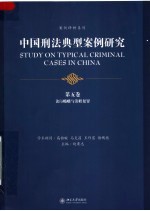 中国刑法典型案例研究  第5卷  贪污贿赂与渎职犯罪