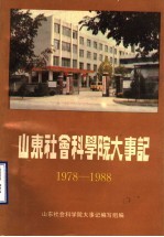 山东社会科学院大事记 1978-1988