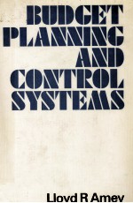 BUDGET PLANNING AND CONTROL SYSTEMS