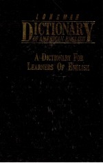 LONGMEAN DICTIONARY OF AMERICAN ENGLISH A DICTIONARY FOR LEARNERS OF ENGLISH