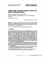 Avoided Strings in Bacterial Complete Genomes and a Related Combinatorial problem