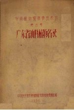 华南植物资源参考资料 第3号 广东省油料植物名录