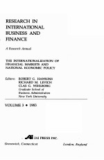 RESEARCH IN INTERNATIONAL BUSINESS AND FINANCE VOLUME 3