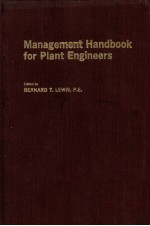 MANAGEMENT HANDBOOK FOR PLANT ENGINEERS