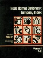 TRADE NAMES DICTIONARY:COMPANY INDEX FIFTH EDITION 1986-87