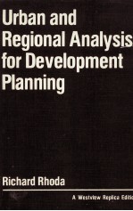 URBAN AND REGIONAL ANALYSIS FOR DEVELOPMENT PLANNING