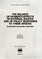 THE BALANCE OF PAYUMENTS EFFECTS OF EXTERNAL SHOCKS AND OF POLICY RESPONSES TO THESE SHOCK