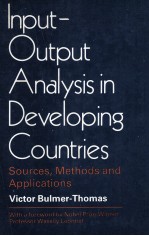 INPUT-OUTPUT ANALYSIS IN DEVELOPING COUNTRIES