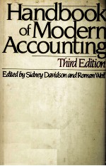 HANDBOOK OF MODERN ACCOUNTING THIRD EDITION