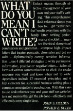 WHAT DO YOU MEAN I CAN'T WRITE