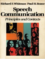 SPEECH COMMUNICATION PRICIPLES AND CONTEXTS