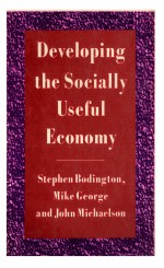 DEVELOPING THE SOCIALLY USEFUL ECONOMY