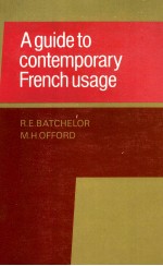 AGUIDE T OCONTEMPORTARY FRANCH USAGE