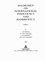 DALHUISEN ON INTERNATIONAL INSOLVENCY AND BANKRUPTCY VOLUME 2