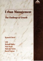 URBAN MANAGEMENT THE CHALLENGE OF GROWTH