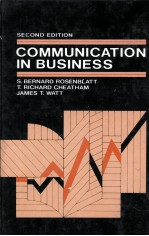 COMMUNICATION IN BUSINESS 2ND EDITION