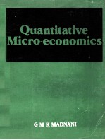 QUANTITATIVE MICRO ECONOMICS