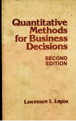 QUANTITATIVE METHODS OFR BUSINESS DECISIONS SECOND EDITION