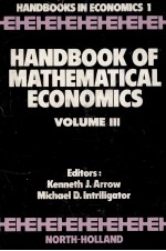 HANDBOOK OF MATHEMATICAL ECONOMICS VOLUME 3