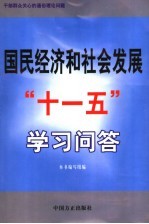 国民经济和社会发展“十一五”学习问答