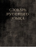 СЛОВАРЬ РУССКОГО ЯЗЫКА ТОМ I А-Й