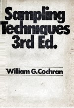 SAMPLING TECHNIQUES THIRD EDITION