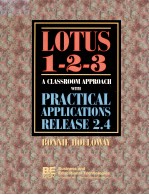 LOTUS 1-2-3 A CLASSROOM APPROACH WITH PRACTICAL APPLICATIONS RELEASE 2.4