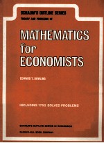 THEORY AND PROBLEMS OF MATHEMATICS FOR ECONOMISTS