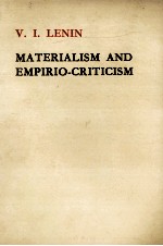 MATERIALISM AND EMPIRIO CRITICISM