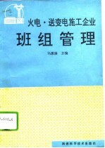 火电、送变电施工企业班组管理