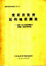 地质科技资料选编 四十三 变质岩发育区的地质测量：苏联1：50，000地质测方法指南 多卷本第4卷