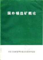 国外锡选矿概论