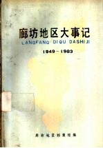 廊坊地区大事记 1949-1983